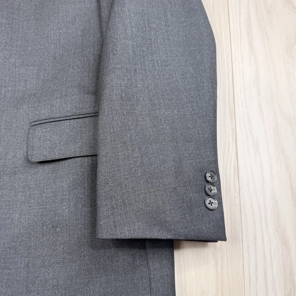 J. Press Presstige Blazer Jacket 3 Button Vitale Barberis Canonico Gray Size 40R